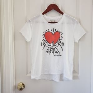 NWT Abercrombie Kids Keith Haring Graphic Tee Sz 15/16